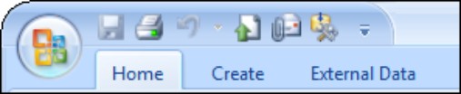 The Quick Access toolbar is easy to customize.